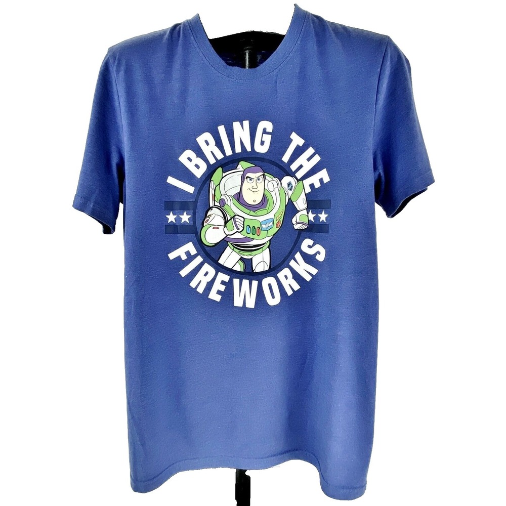 Disney Toy Story Buzz Lightyear T Shirt Men's S Short Sleeves Top 4th of July